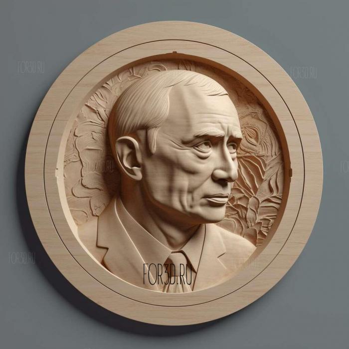 vladimir putin 4 stl model for CNC